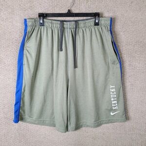 Nike Kentucky Wildcats Shorts Men XXL Gray Blue Dri-Fit Athletic Basketball NCAA